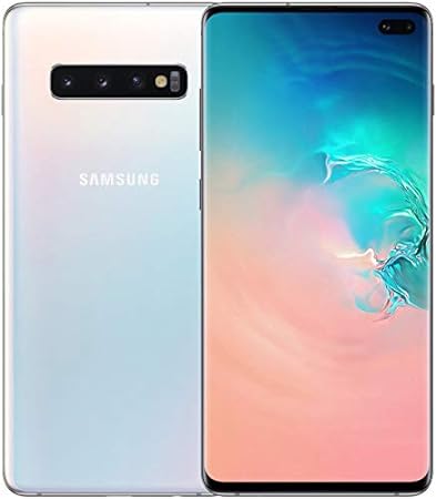 Sam Galaxy S10 Plus 128GB G975U T-Mobile Locked Smartphone Prism White USED GOOD CONDITION
