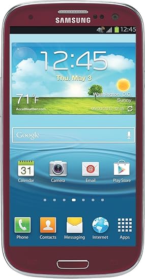Samsung Galaxy S3 I747 16GB Unlock GSM 4G LTE Android Smartphone - Red Used - Good  CONDITION